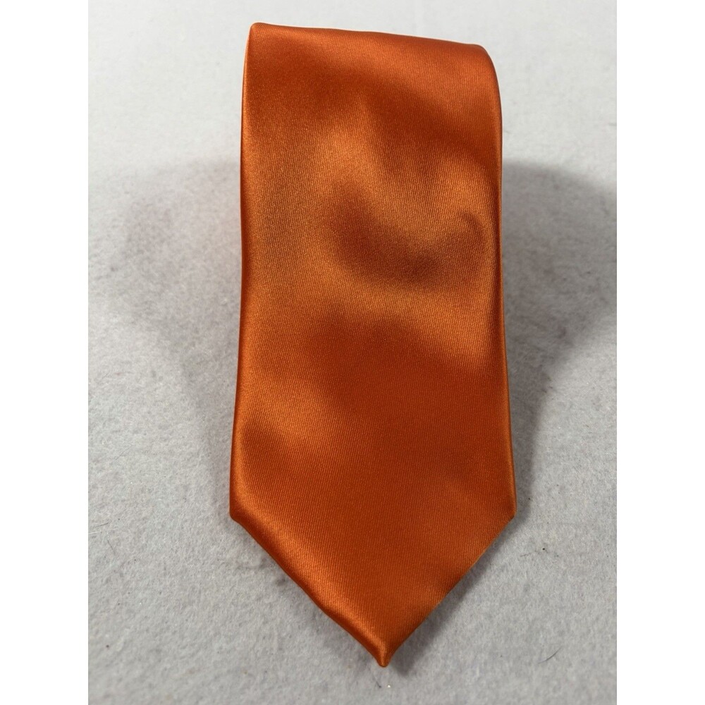 Webley Pure 100% Silk Neck Tie Orange